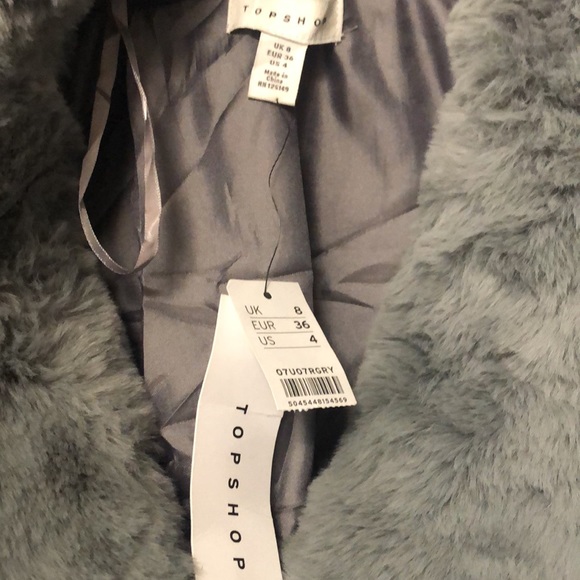 Top shop warm and fuzzy mini jacket- brand new - Picture 4 of 6